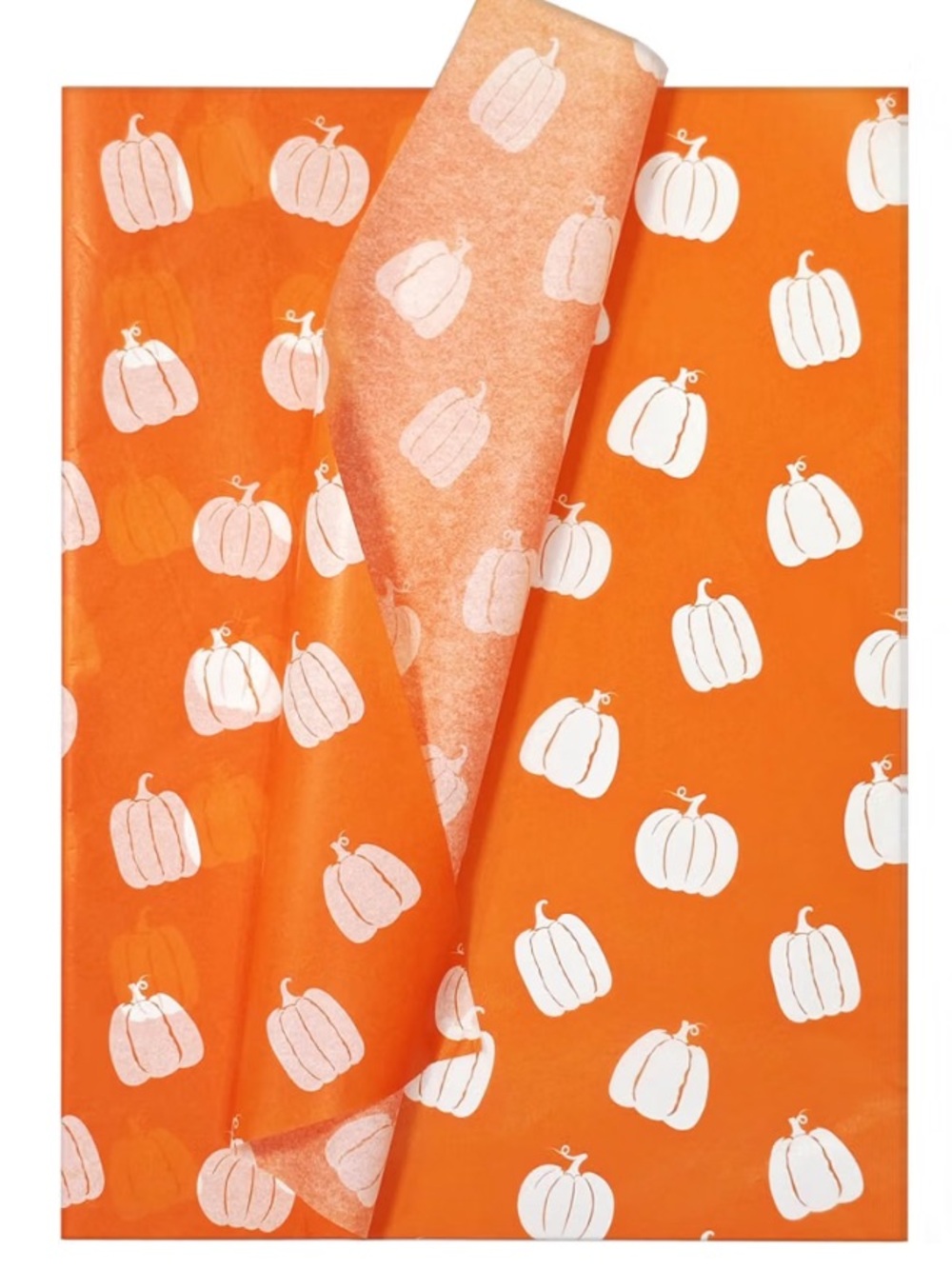 NEW! 🍁60 sheets of Fall Orange pumpkin tissue paper🍁14 x 20 inch